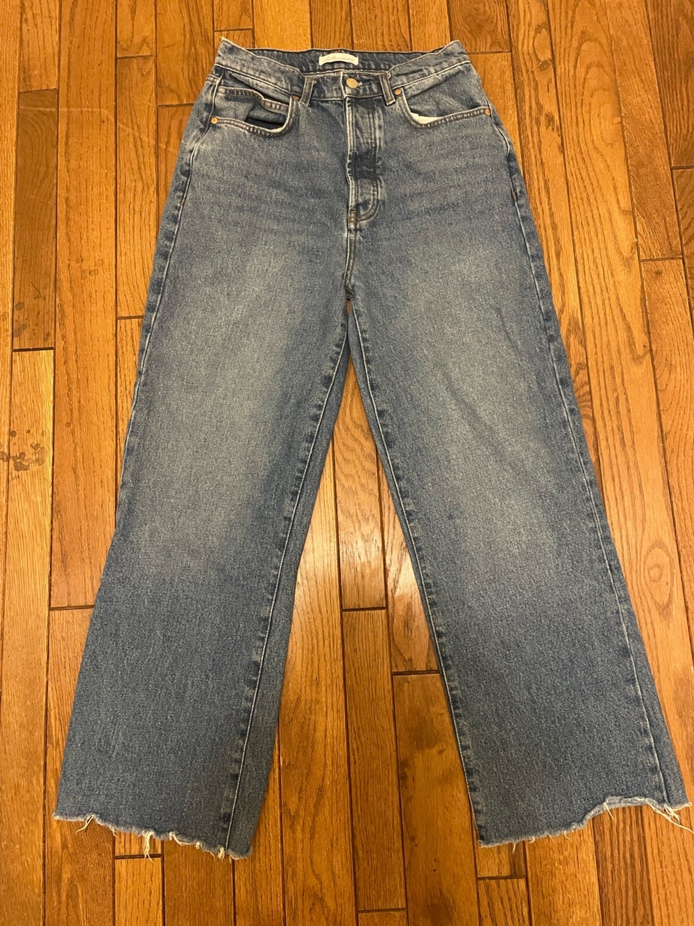 Betro Simone High Waist Straight Leg Light Wash Denim Jeans 29